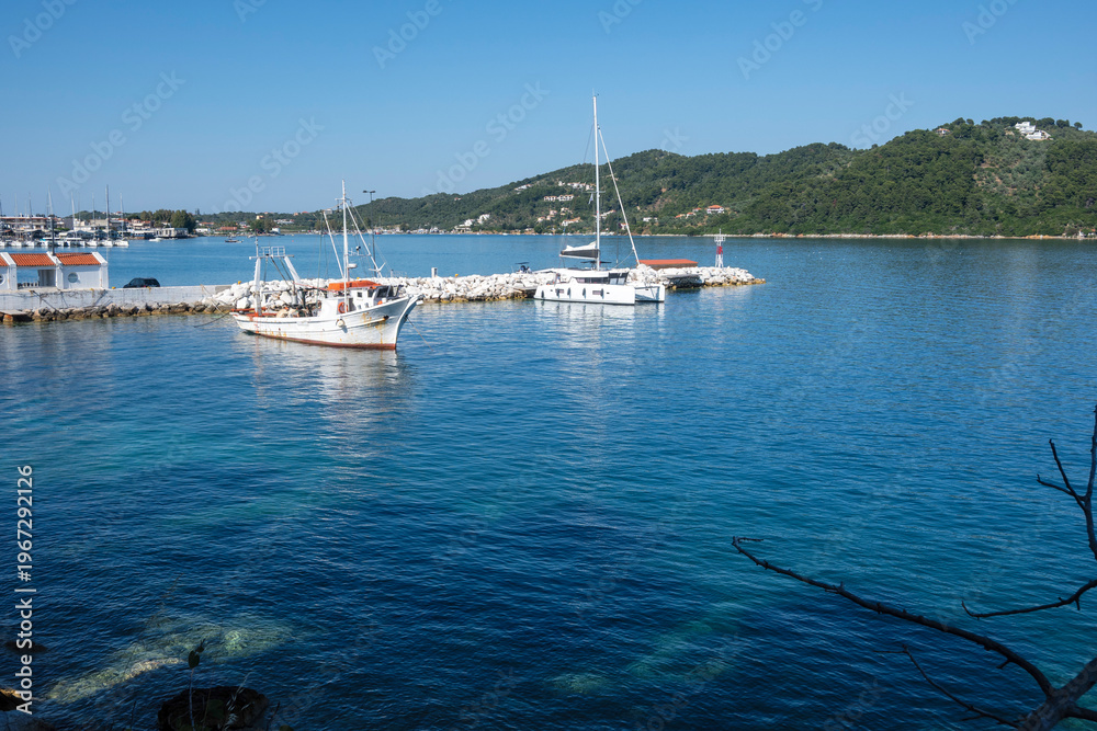 Obraz premium The town of Skiathos, Sporades, Thessaly, Greece