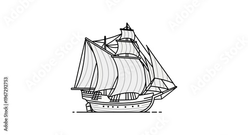 Sailing Ship Vessel Ocean Transport.