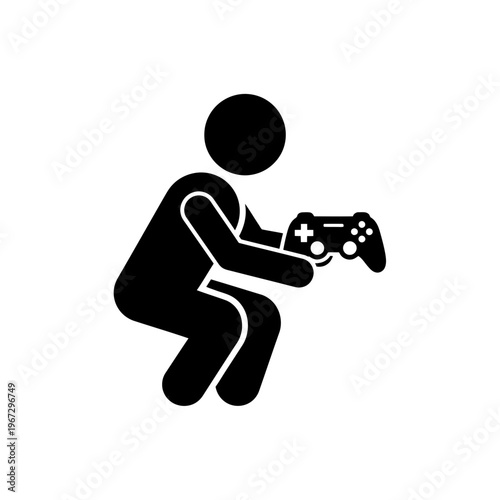 Person engrossed in gaming holding a controller focused on the game.
