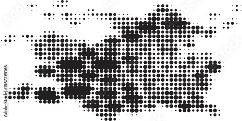 Bild auf Leinwand Abstract Halftone Dot Pattern Overlay Texture.