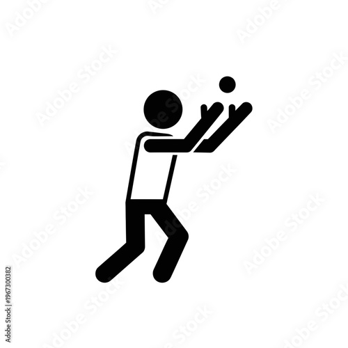 Person juggling a ball in the air performing a skillful act.