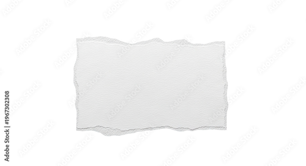 Fototapeta premium Torn White Paper Texture with Jagged Edges