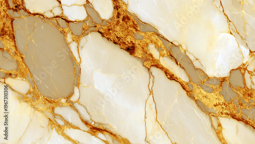 Beautiful white and gold marble texture with natural patterns and veins elegant stone surface