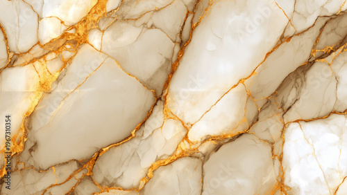 Beautiful beige marble texture with golden veins for design and decoration purposes elegant natural stone pattern