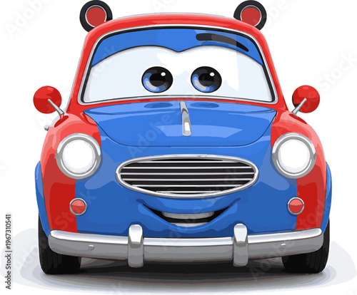 car animal cartoon Caracter in white background