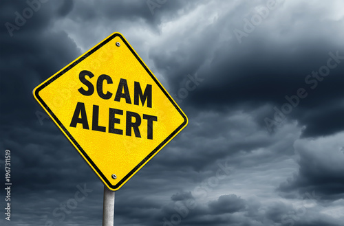 Scam Alert - warning sign