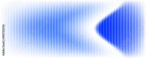 Abstract vertical blue light bar pattern background with glowing cyan center, creating a vibrant digital sound wave or equalizer effect, isolated on