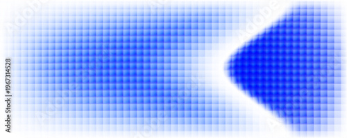 Abstract vertical blue light bar pattern background with glowing cyan center, creating a vibrant digital sound wave or equalizer effect, isolated on