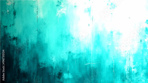 Abstract teal turquoise paint background and create impression and show texture and express vibrant and create art and show backdrop and modern design and wall concept 
