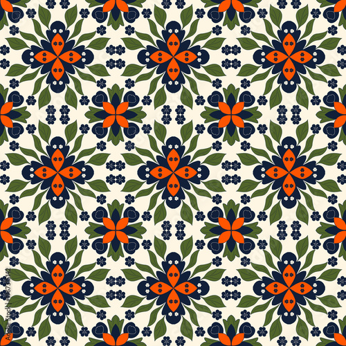 Flower seamless floral pattern