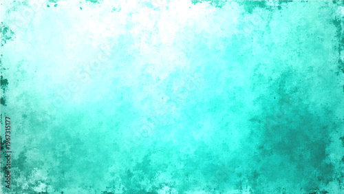 Abstract teal texture background and artistic paint splash edge and watercolor art and cool design and modern background and delicate surface 