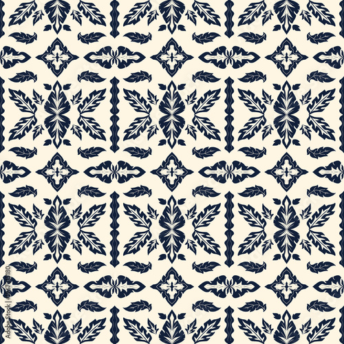seamless damask pattern floral
