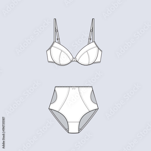 Classic Womens Lingerie Set Design
