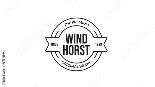 Badge logo with the text "WIND HORST THE PREMIUM ORIGINAL BRAND SINCE 1998" in a circular and ribbon design.