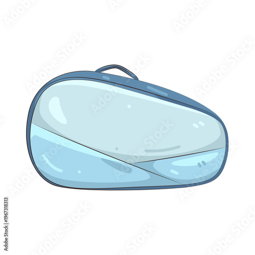 Illustration of Blue Tennis Racquet Bag