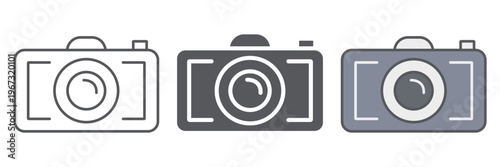Camera line icon, photography and shoot, photo sign, vector graphics, a linear pattern on a white background.