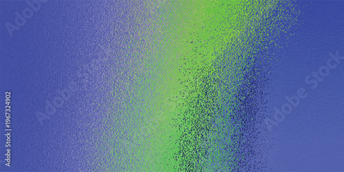 Abstract gradient of blue and green with textured effect.