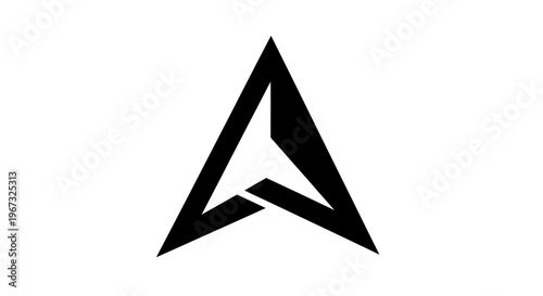 Bold A Letter Logo Design.