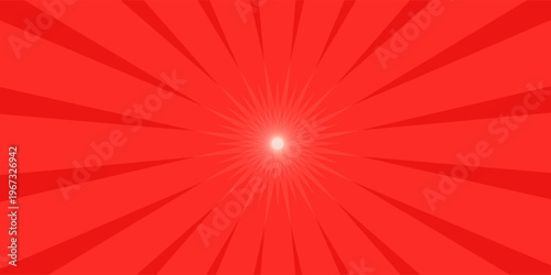 PrintRed grunge background with sunburst
