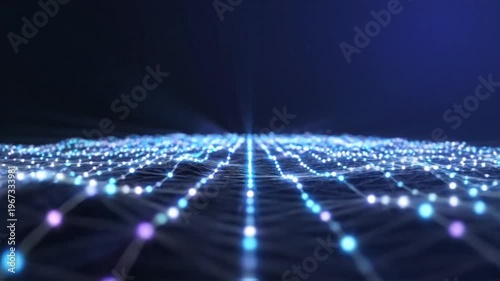 Futuristic digital network connections background.