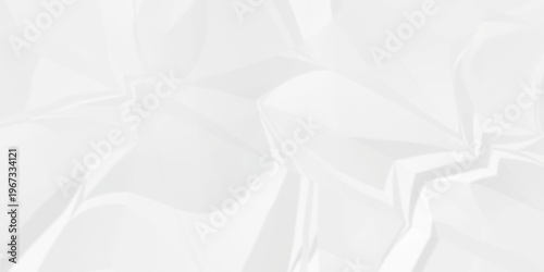 Crumple crushed white paper obsolete rumple craft design. wrinkle ripped cardboard crumple aged closeup recycled document grunge paper background.