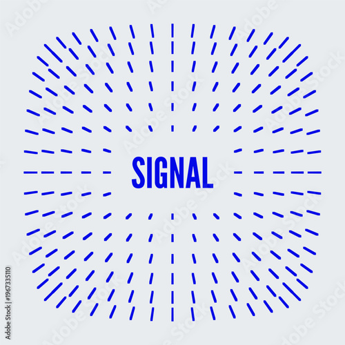 Signal. Flow of particles in space. Scientific illustration. Digital matrix data. Abstract background. Vector for brochure, poster, cover, card, presentation, flyer or banner.