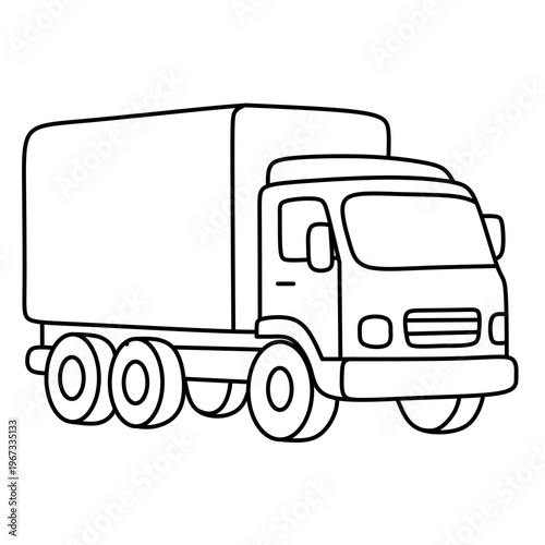 truck isolated on white background