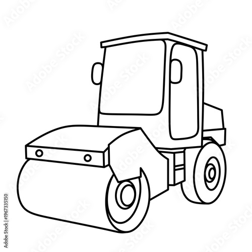 bulldozer transportation colouring book