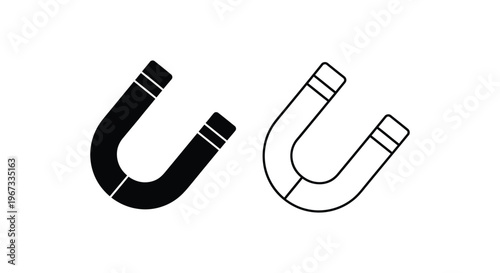 Magnet icons set Vector