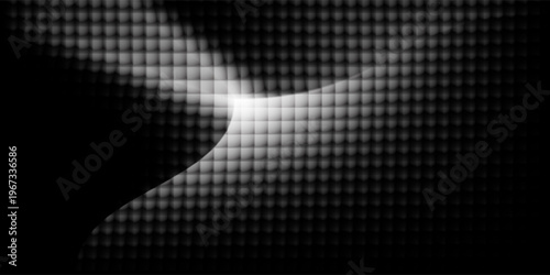 Vertical ribbed glass background, black and white colors, ideal for modern digital design.