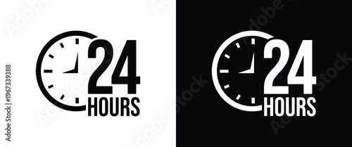 A striking depiction of two clocks displaying twenty four hours presented in contrasting colors a dramatic silhouette high quality professional detailed modern elegant