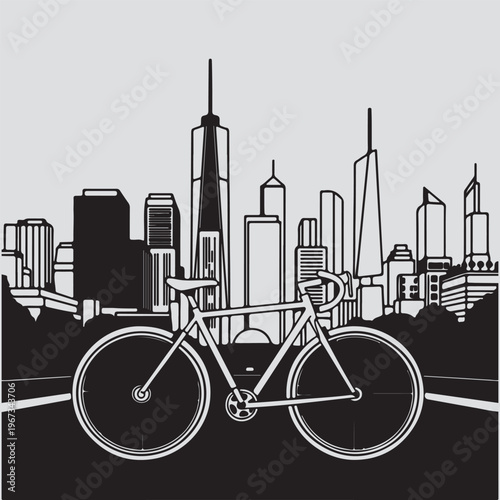 City Skyline Silhouette Vector Illustration
