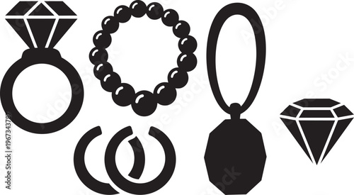 A luxurious set of silver earrings with diamonds and a matching heart pendant necklace makes a precious gold jewelry gift for a shiny and fashion-forward beauty accessory