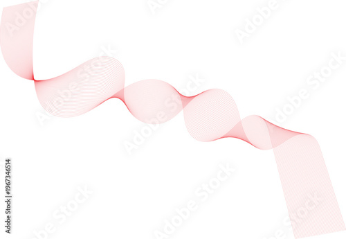 Beautiful pink ribbon isolated on a white background designed as a heart shape vector illustration for a romantic Valentine celebration, wedding card decoration, or birthday banner art