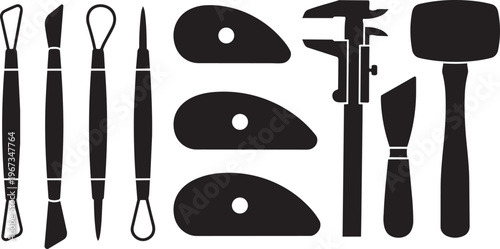 Vector illustration of a cartoon nail polish set and manicure tools designed with a creative fish animal symbol art style for business branding