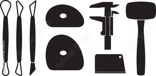 Vector illustration of a cartoon nail polish set and manicure tools designed with a creative fish animal symbol art style for business branding