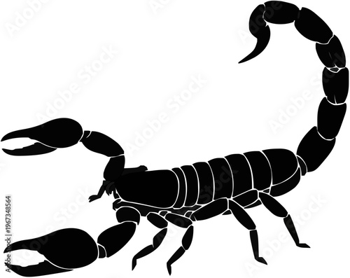 Scorpion Silhouette – Flat Vector Plotter Cut File