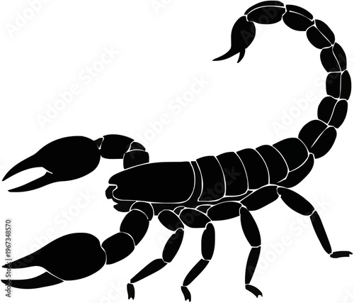Scorpion Silhouette – Flat Vector Plotter Cut File