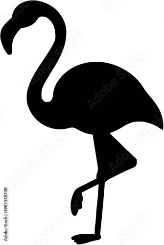Flamingo Silhouette – Flat Vector Plotter Cut File