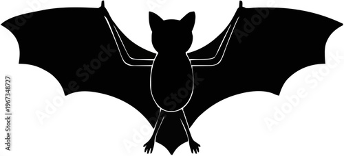 Bat Silhouette – Flat Vector Plotter Cut File