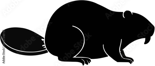 Beaver Silhouette – Flat Vector Plotter Cut File
