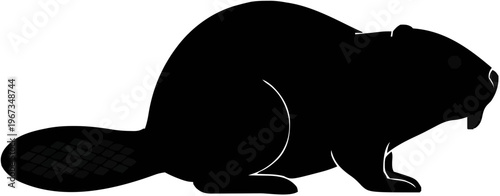 Beaver Silhouette – Flat Vector Plotter Cut File