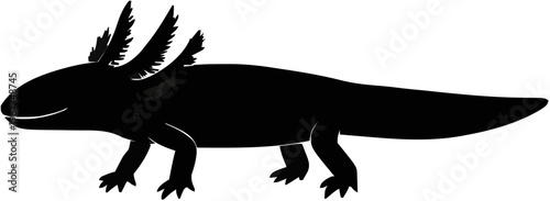 Axolotl Silhouette – Flat Vector Plotter Cut File