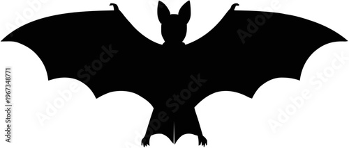 Bat Silhouette – Flat Vector Plotter Cut File