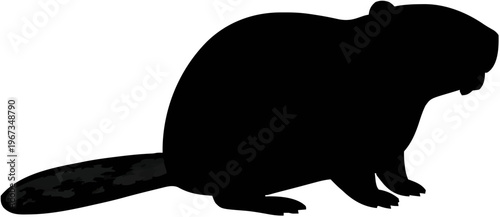 Beaver Silhouette – Flat Vector Plotter Cut File