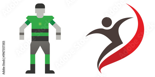 Soccer Player Mockup with Dynamic Logo Design - Ideal for Football Clubs, Tournaments, and Sports Branding Concepts