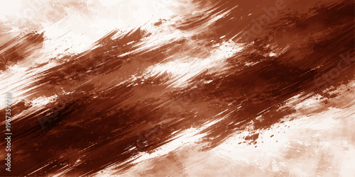 Abstract watercolor and grunge background with copy space featuring a beautiful blue sky over a summer ocean at sunset with soft clouds and natural light