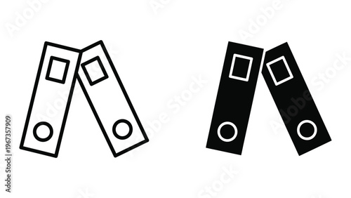 Contrast between light and dark versions of binder clips