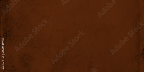 Dark brown vintage grunge background texture with subtle border frame and antique weathered paper effect for design