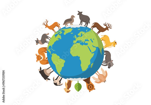 Animals From Around The World Together.